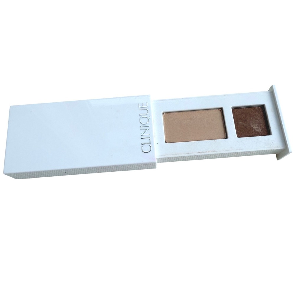 Clinique All About Shadow Duo 01 Like Mink Brown Beige Eyeshadow Palette 1.7g‎